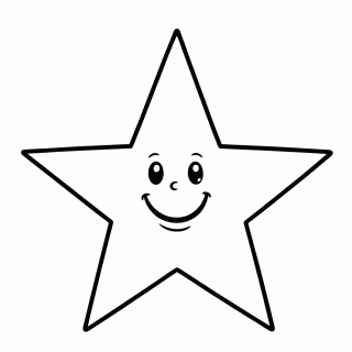 Estrela para colorir