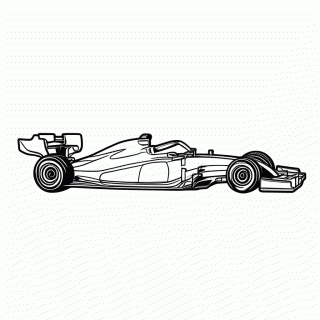 Carro F1 Laranja Mclaren para colorir