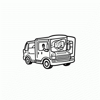 Bus De Batalha Onibus para colorir