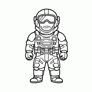 Pelego Amigo para colorir