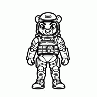 Pet Falcao Companheiro — Free Fire para Colorir