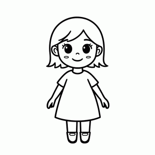 Anna Com Trancas para colorir
