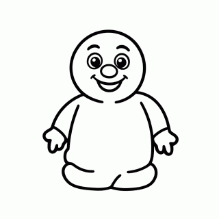 Olaf Boneco De Neve para colorir
