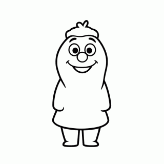 Olaf Sorrindo Verao — Frozen para Colorir