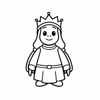 Rainha Dos Trolls Pabbie para colorir
