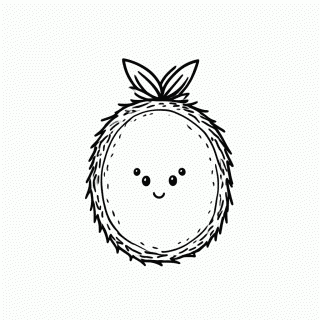 Coco — Frutas para Colorir