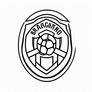Escudo do Rb Bragantino para colorir