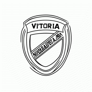 Escudo do Vitoria Ba — Escudos de Times Brasileiros para Colorir