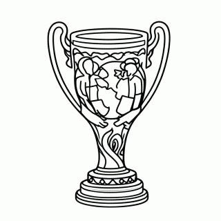 Copa Do Mundo Trofeu para colorir