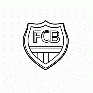 Escudo Barcelona para colorir