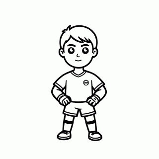 Keylor Navas para colorir