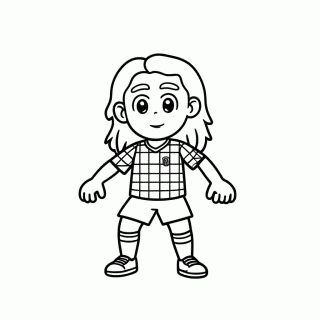 Luka Modric para colorir