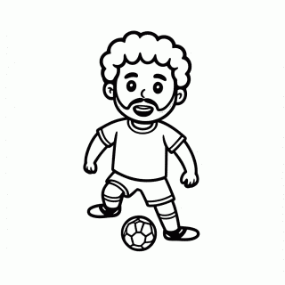 Mohamed Salah para colorir