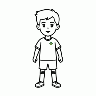 Thiago Silva para colorir