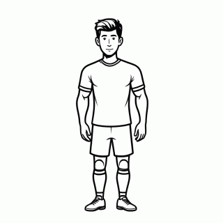 Virgil Van Dijk para colorir