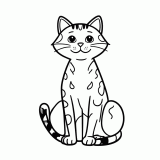 Egyptian Mau para colorir