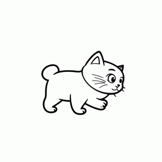 Gato Com Rato para colorir