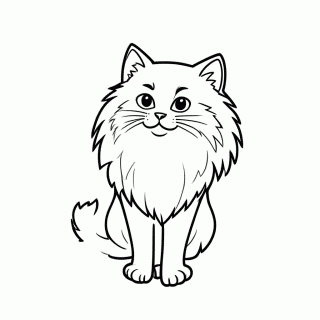 Turkish Angora para colorir