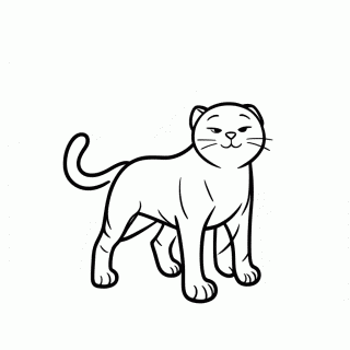 Bengal Malhado para colorir