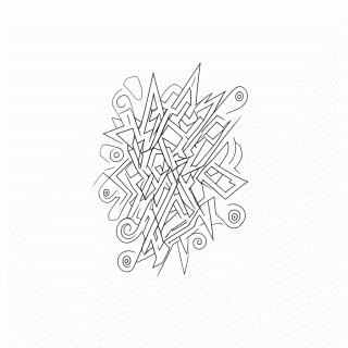 Padrão Geométrico abstrato 1 para colorir