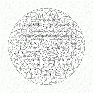 Padrão Geométrico circulos 1 para colorir