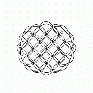 Padrão Geométrico circulos 2 para colorir