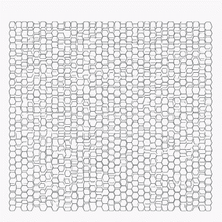 Padrão Geométrico hexagonal 3 para colorir