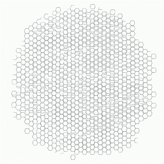 Padrão Geométrico hexagonal 4 para colorir