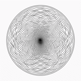Padrão Geométrico op-art 4 para colorir