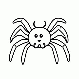 Aranha Grande para colorir