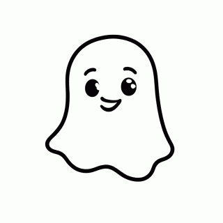 Fantasma Bebe para colorir