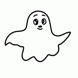 Fantasma Flutuando para colorir