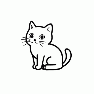Gato Preto Arrepiado — Halloween para Colorir