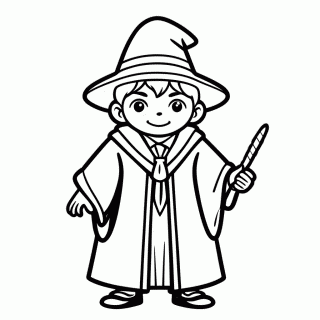 Dumbledore Diretor para colorir