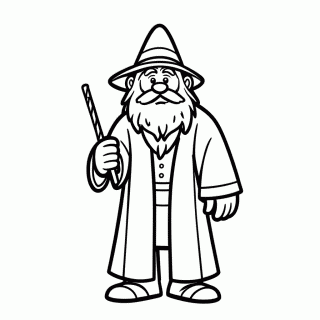 Hagrid Meio Gigante para colorir