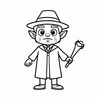Kreacher Elfo para colorir