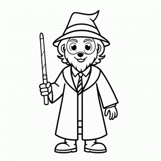 Remus Lupin Lobo para colorir
