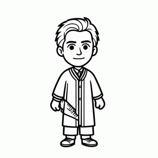 Severus Snape para colorir