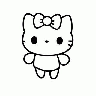 Kitty Fada Asas para colorir