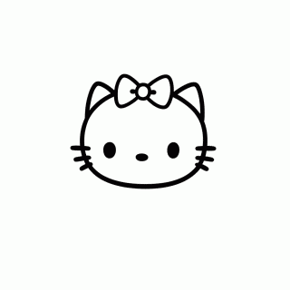 Kitty Princesa Coroa para colorir