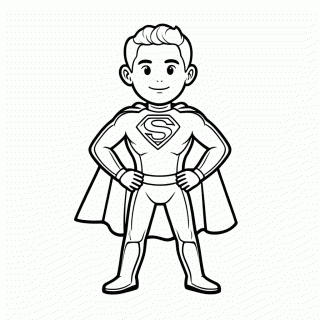 Super Heroi para colorir