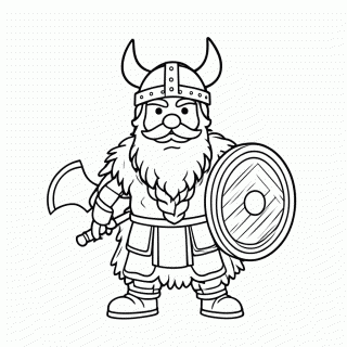 Viking para colorir