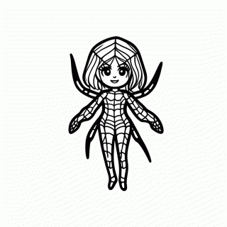 Mary Jane Namorada para colorir