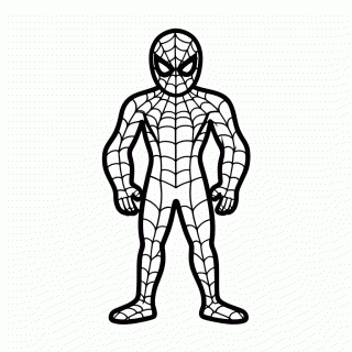 Spider Man 2099 Futurista para colorir
