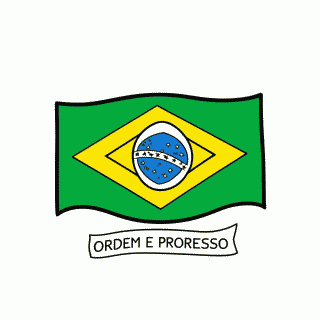 Bandeira Do Brasil — Independência do Brasil (7 de Setembro) para Colorir