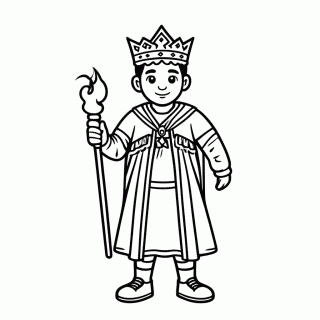 Dom Pedro Imperador para colorir