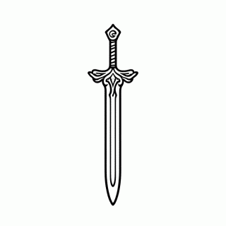 Espada Imperial para colorir