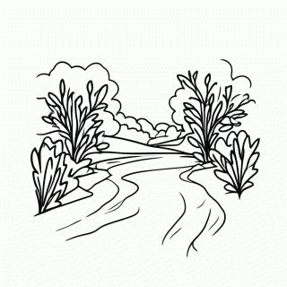 Rio Ipiranga para colorir