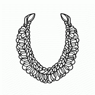 Colar De Sementes para colorir