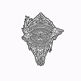 India Com Pintura para colorir
